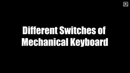 Different switches of mechanical keyboard