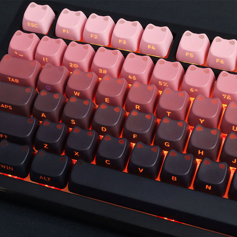Light Meow MAO Profile PBT Keycaps Set