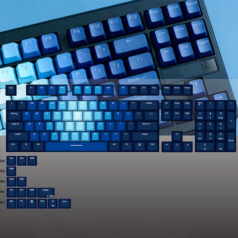 Blue Dream Backlit OEM Profile Keycaps Set