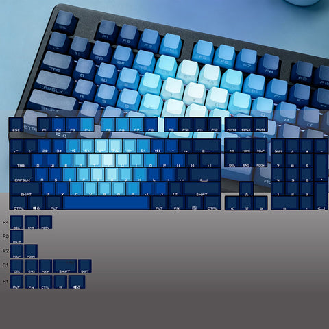 Blue Dream Backlit OEM Profile Keycaps Set