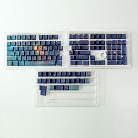 Nebula Side-Print Shine Through Keycaps Set