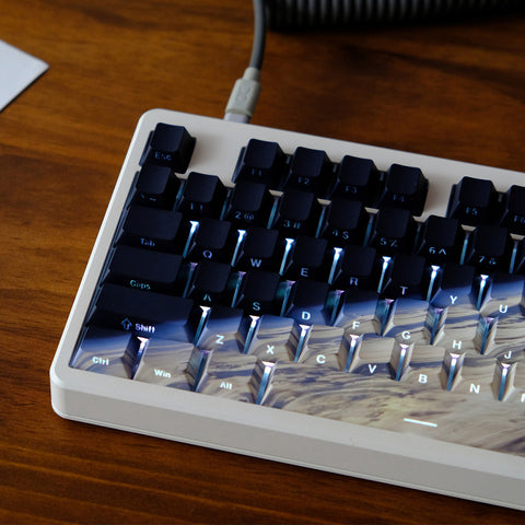 Earth Side Print PBT Cherry Profile Keycaps Set