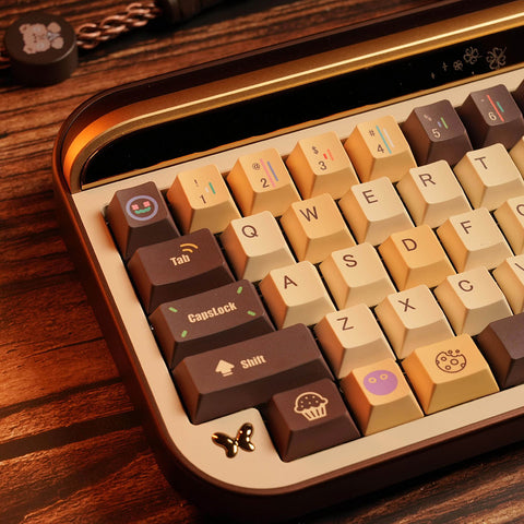 Caramel Cookies PBT Cherry Profile Keycaps Set