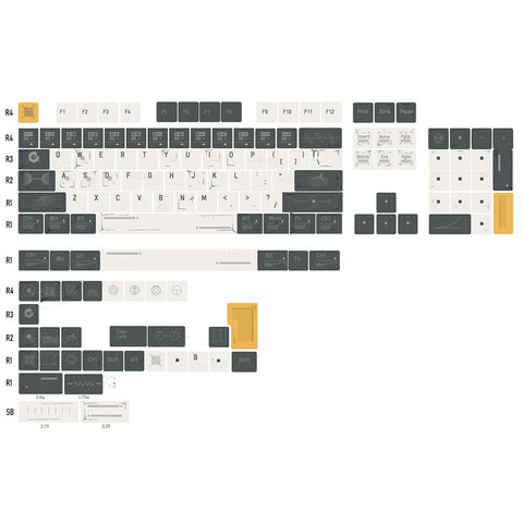 Interstellar PBT Cherry Profile Keycaps Set