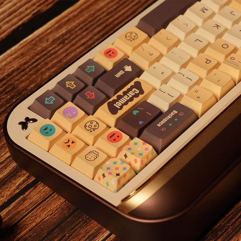 Caramel Cookies PBT Cherry Profile Keycaps Set