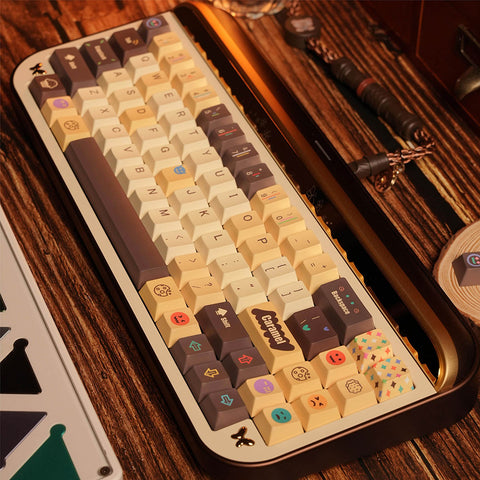 Caramel Cookies PBT Cherry Profile Keycaps Set