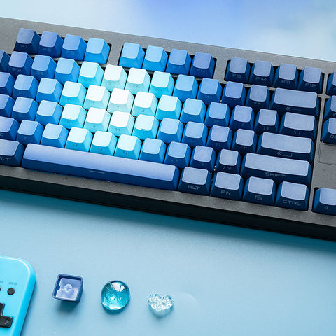 Blue Dream Backlit OEM Profile Keycaps Set