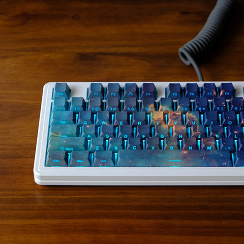 Nebula Side-Print Shine Through Keycaps Set