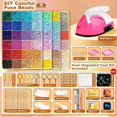 The Creative Pixel Studio: Deluxe Fuse Bead Art Set