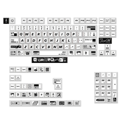 Danger 404 PBT Cherry Profile Keycaps Set