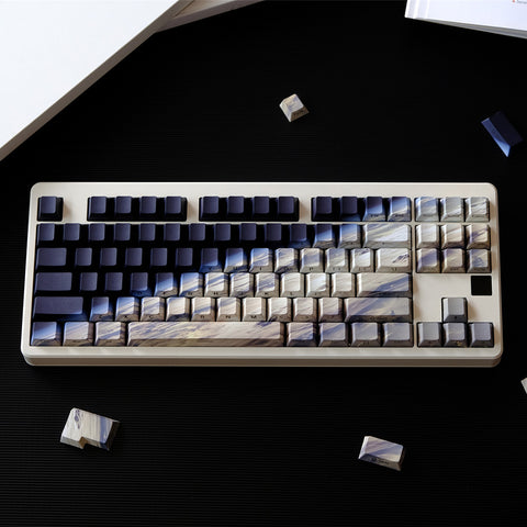Earth Side Print PBT Cherry Profile Keycaps Set