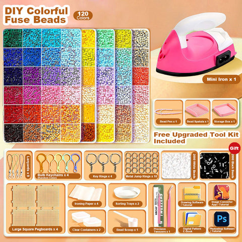 The Creative Pixel Studio: Deluxe Fuse Bead Art Set