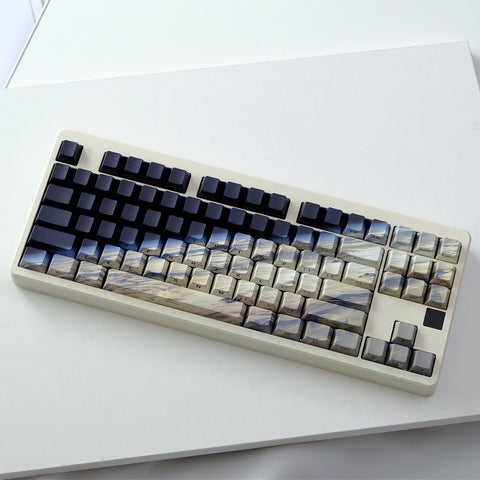 Earth Side Print PBT Cherry Profile Keycaps Set