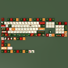 DIY-KEYCAPS-christmas-themed-cherry-profile-pbt-keycaps-set