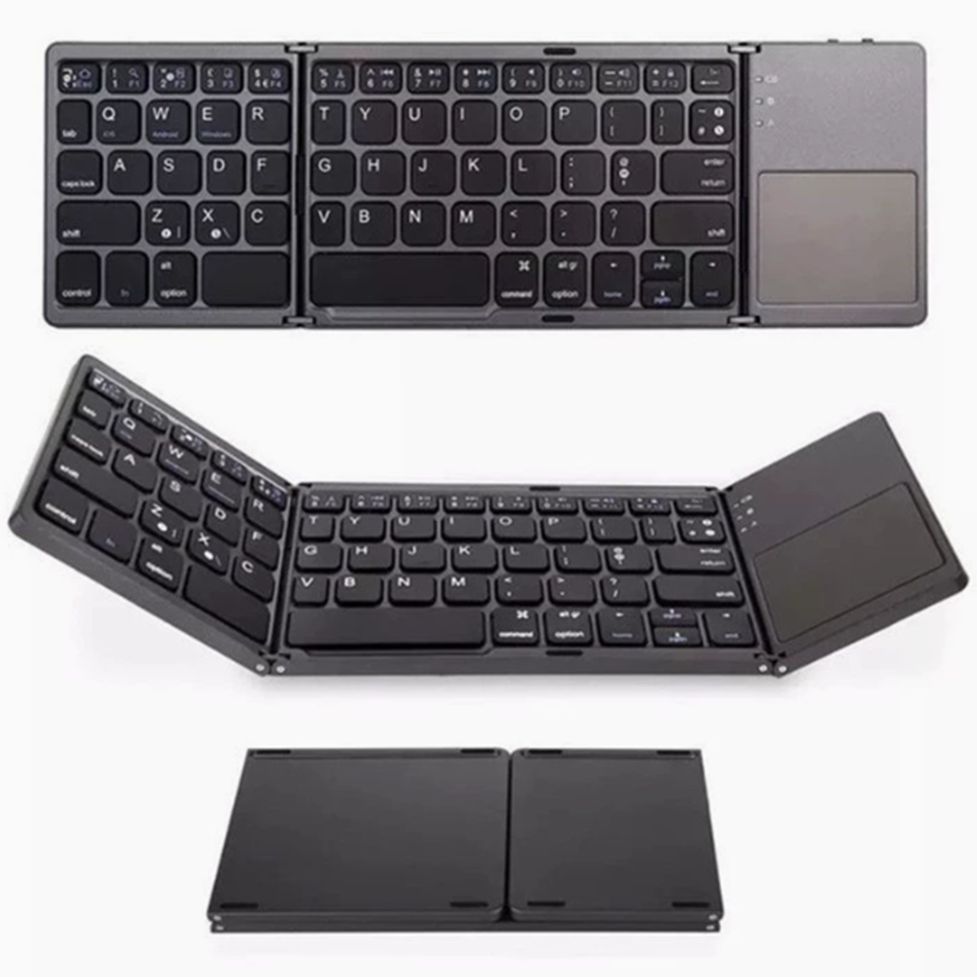 Ultra-thin-Tri-fold-Bluetooth-Touchpad-Keyboard