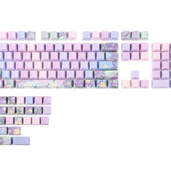 Violet-Theme-OEM-Cherry-PBT-Keycaps-Set-For-68-75-98-Mechanical-Keyboard-Keycap-133 Keys