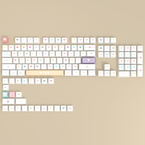 colorful-love-keycap-set-pbt-cherry-profile