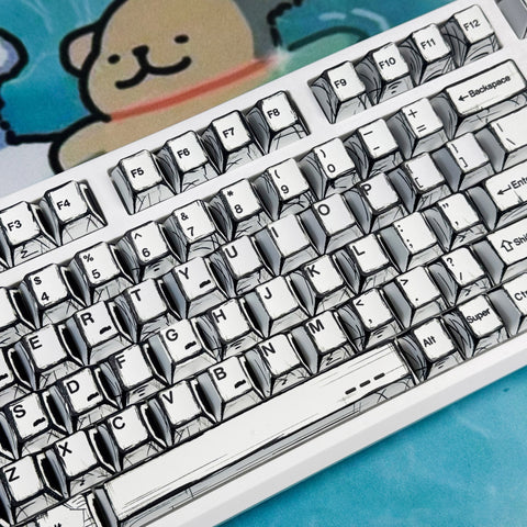 (Clearance Sale) Comic Line Cherry Profile  Keycaps Set