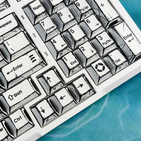 (Clearance Sale) Comic Line Cherry Profile  Keycaps Set