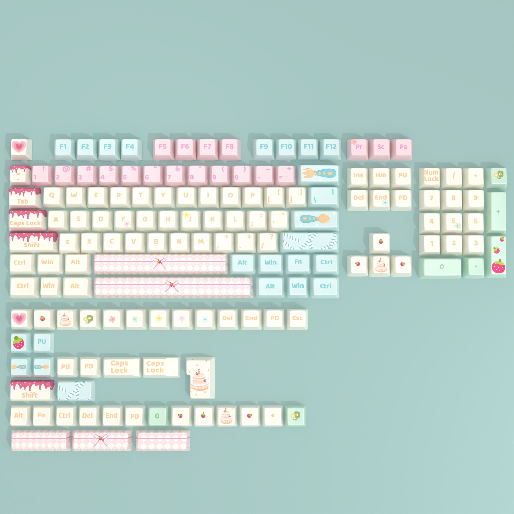 dessert-series-pbt-cherry-profile-keycaps-set