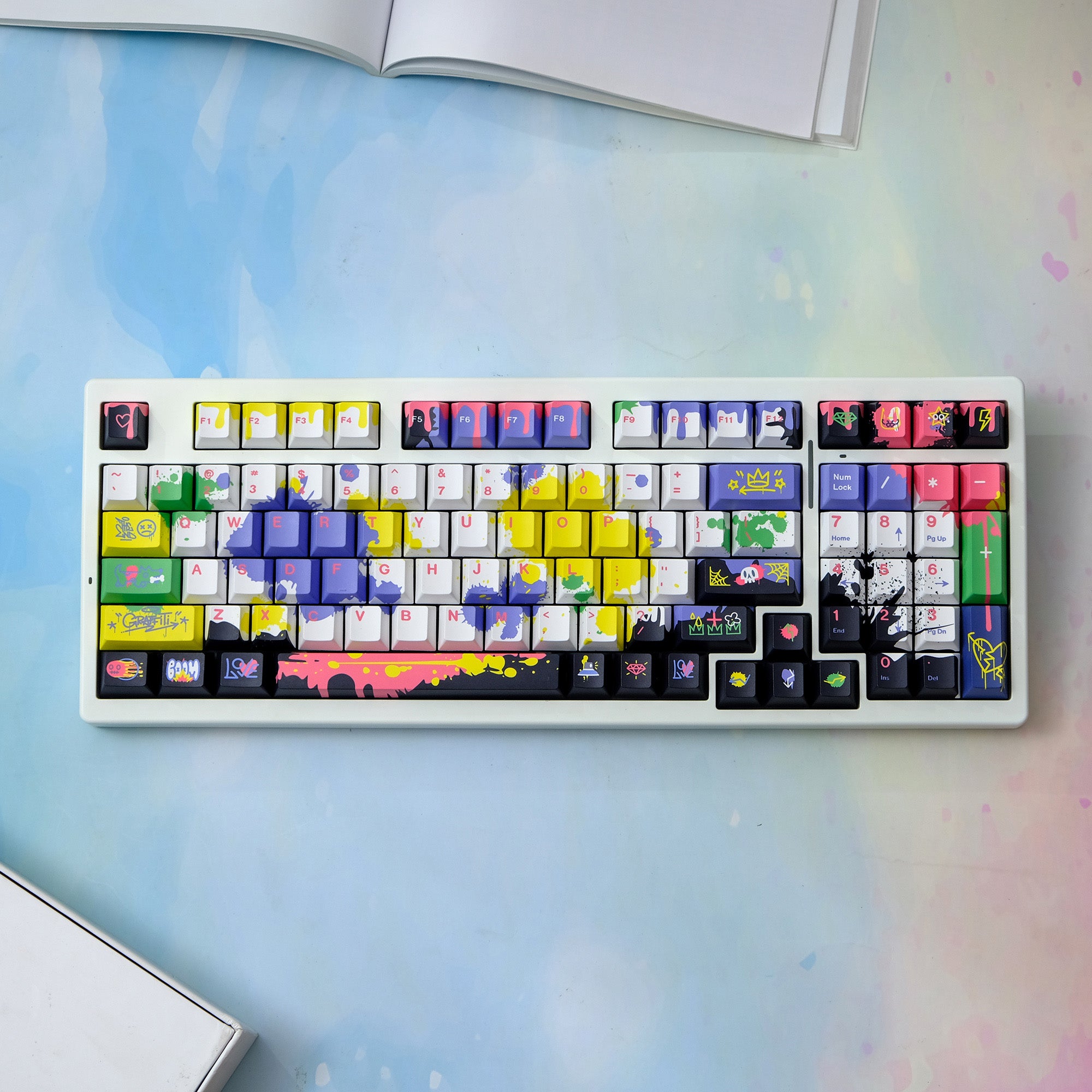 ink-splashing-cherry-profile-pbt-keycaps-sets