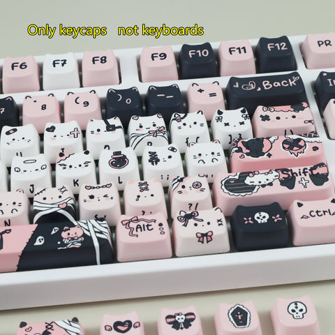 mystic-black-kitty-moa-profile-pbt-keycaps-set-back