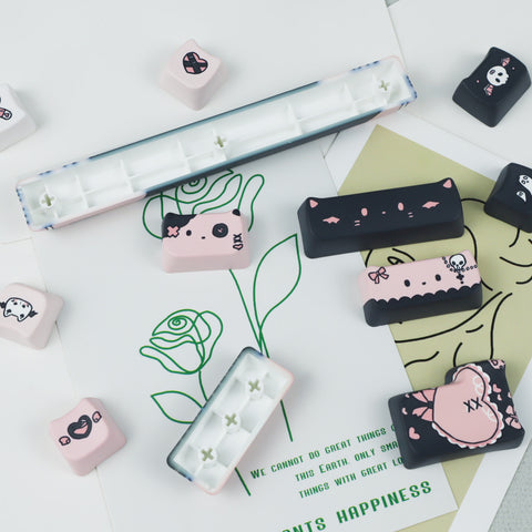 mystic-black-kitty-moa-profile-pbt-keycaps-set-back