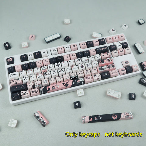 mystic-black-kitty-moa-profile-pbt-keycaps-set-back