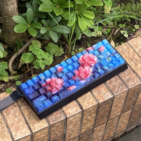 rose-elegy-oil-painting-style-side-engraved-pbt-keycap-set