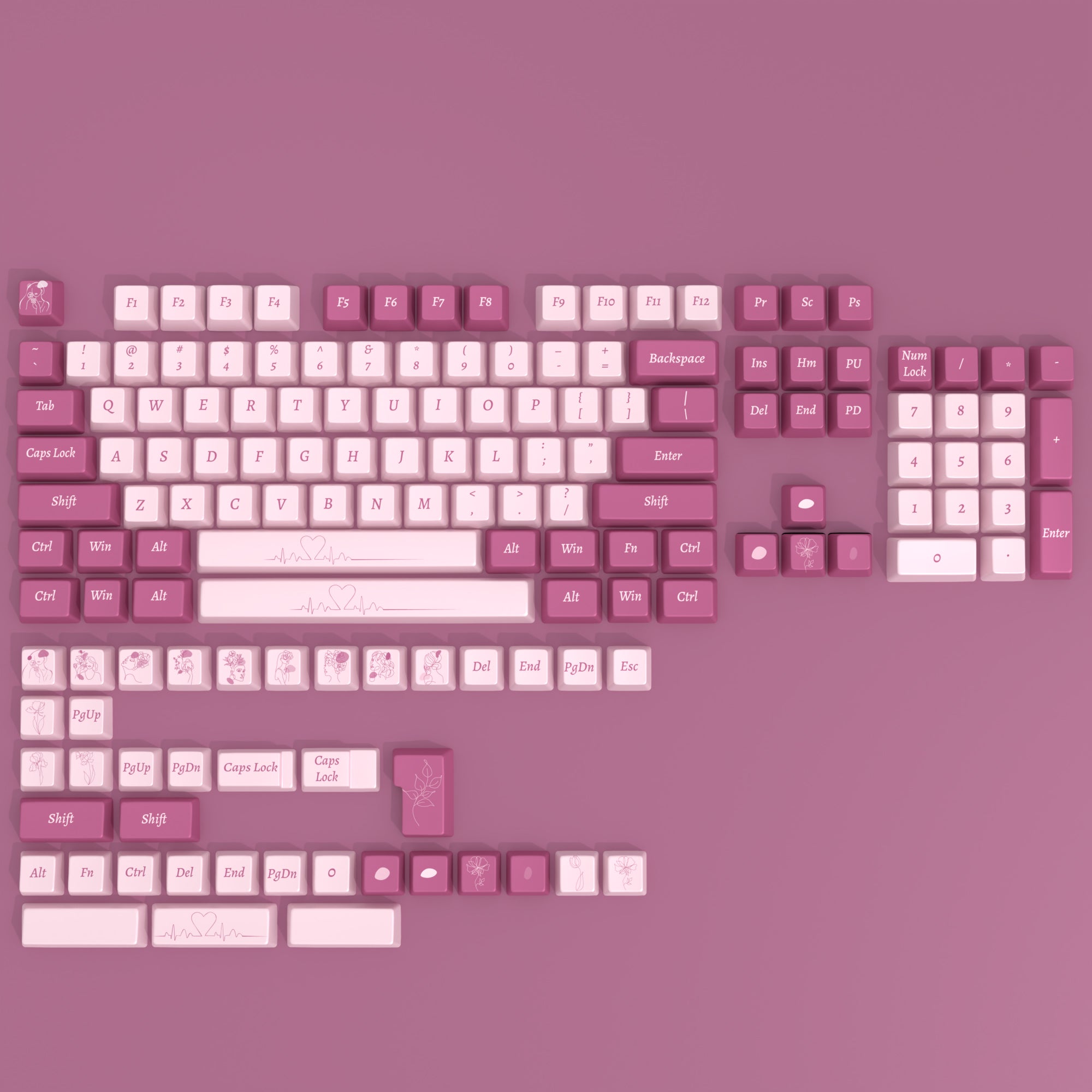 she-keycap-set-pbt-cherry-profile