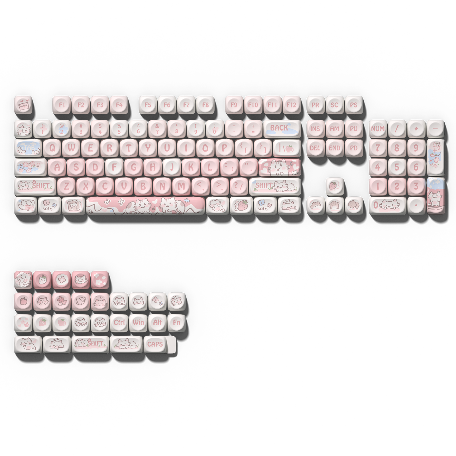 strawberry-kitten-moa-profile-pbt-keycaps-set