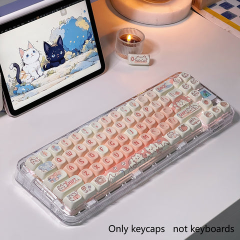 strawberry-kitten-moa-profile-pbt-keycaps-set