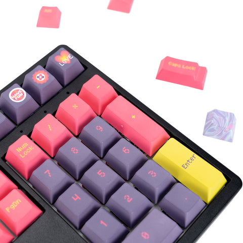 vintage-y2k-keycap-set-pbt-cherry-profile