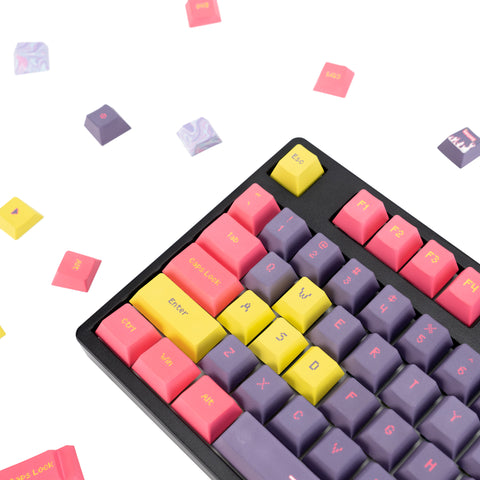 vintage-y2k-keycap-set-pbt-cherry-profile