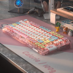 diy-keycaps-Calorie-Transparent-PBT-Mechanical-Keyboard-Keycaps-Set