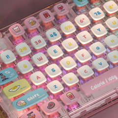 diy-keycaps-Calorie-Transparent-PBT-Mechanical-Keyboard-Keycaps-Set