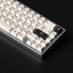 diy-keycaps-[Hurricane]-Black&White-Simple-Japanses-PBT-Keycap-Set