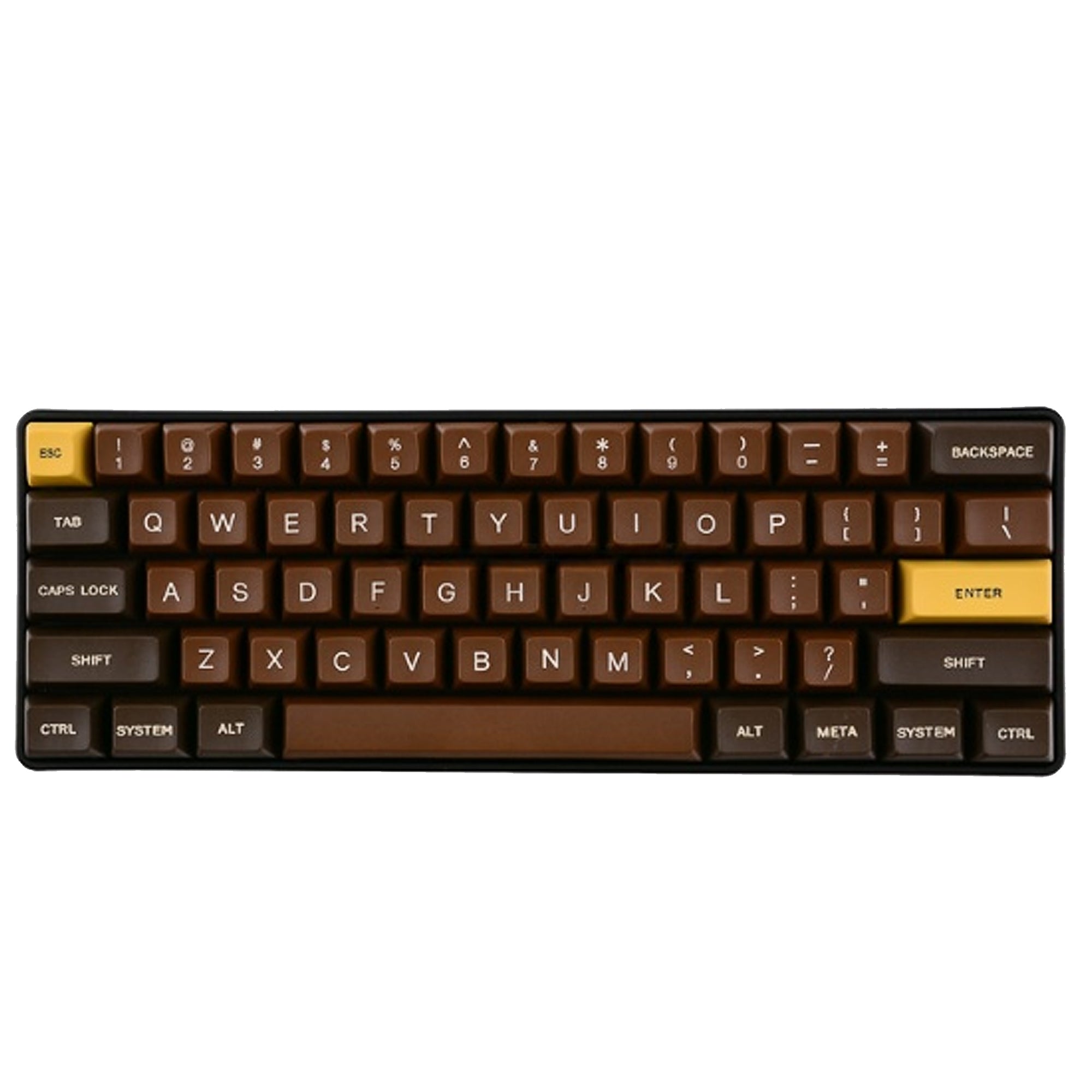 diy-keycaps-chocolate-pbt-keycaps-sa-profile