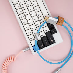 Custom Mechanical Keyboard Cable Pink&Blue Them - KeyGeak