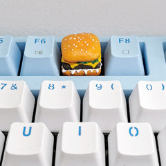 diy-keycaps-Hamburger/French-fries ABS Resin Keycaps Handmade Keycap - KeyGeak