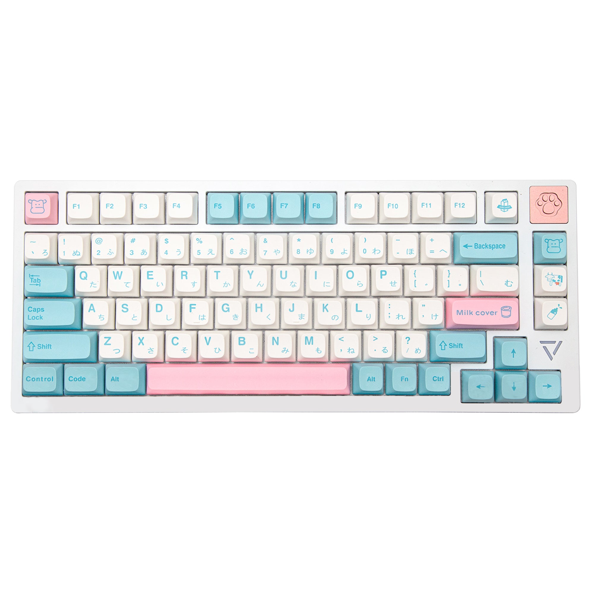 diy-keycaps-milk-xda-profile-keycaps-pbt-keycap-set