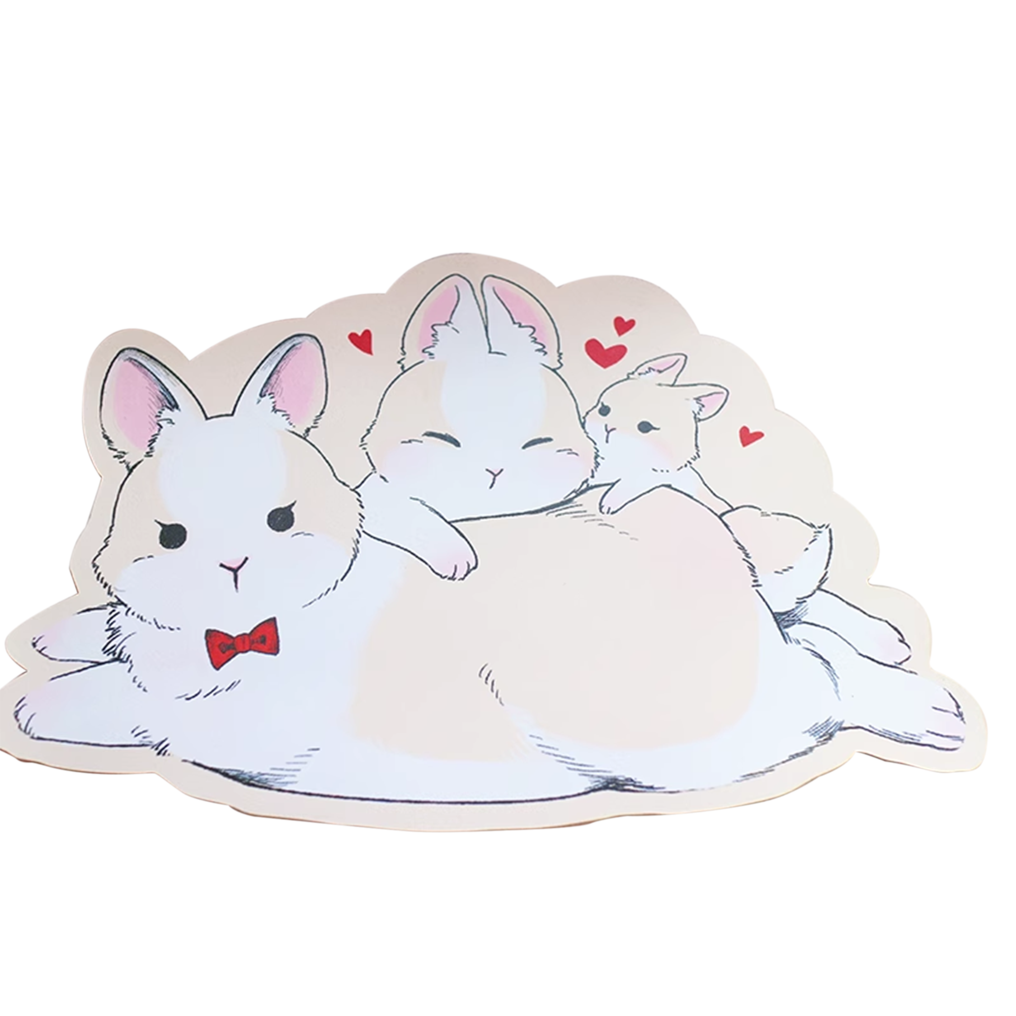 Cat & Rabbit Mouse Pad - KeyGeak